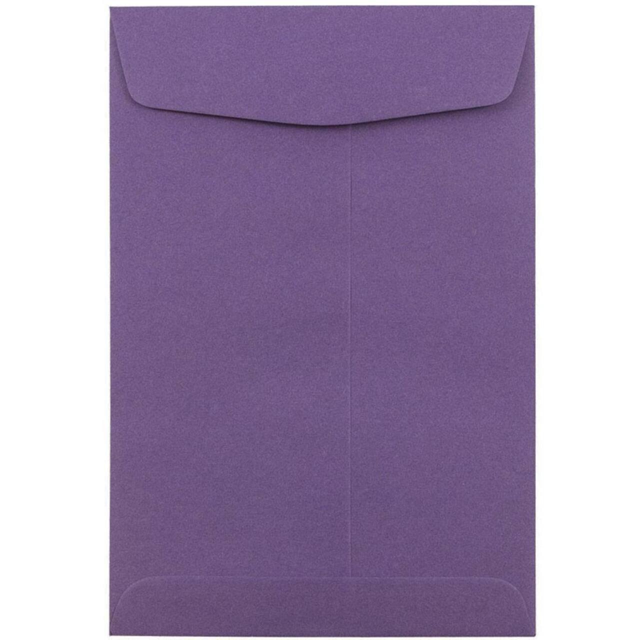 JAM Paper 6" x 9" Dark Purple Open End Catalog Premium Envelopes